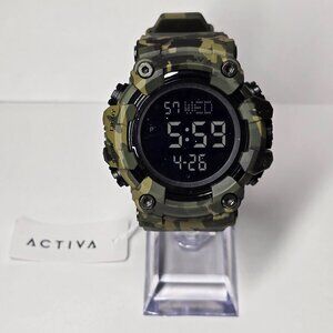 Activa X Invicta Digital Men's Watch - 56mm, Camouflage, Green (ACW1968-001)